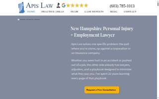 Apis Law | Personal Injury Attorney website