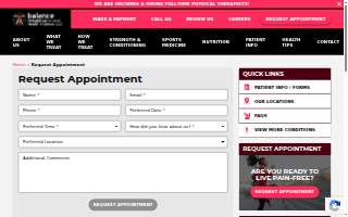 Balance Rehabilitation & Health Science (Goffstown) website