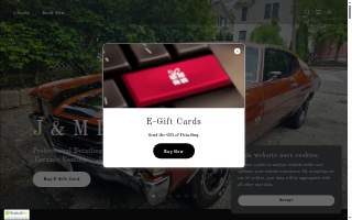 J & M Detailing website
