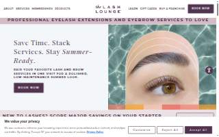 Lash Out Lounge & Nails Spa website