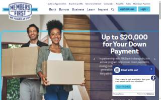 Members First Credit Union of NH website