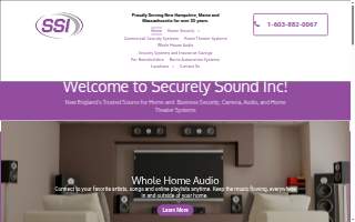 Securely Sound Inc of Goffstown website