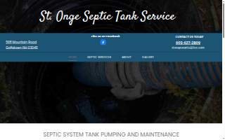 St. Onge Septic Tank Service, Inc. of Goffstown website