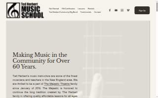Ted Herbert Music School & Rentals website