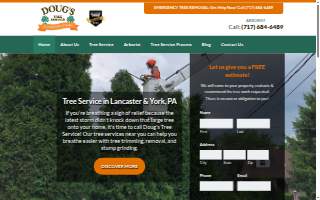 Doug's Tree Service website