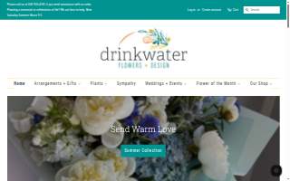 Drinkwater Flowers & Design website