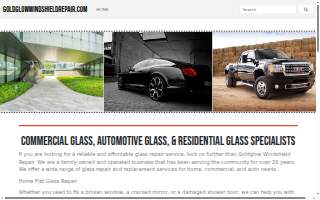 Gold Glow Windshield Repair website
