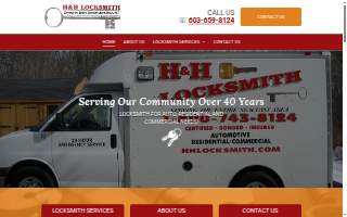H & H Locksmith website