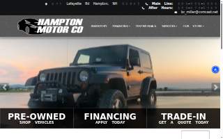Hampton Motor Co website