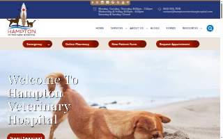 Hampton Veterinary Hospital website