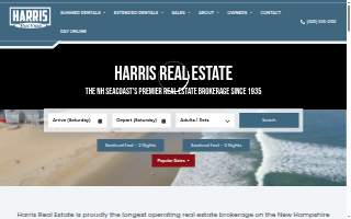 Harris Real Estate & Vacation Rentals website