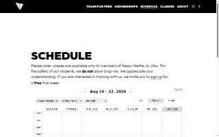 Heavy Mettle Jiu Jitsu website