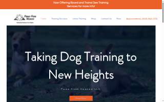 Paws from Heaven Dog Training website