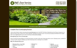 Phil's Tree Service Seacoast website
