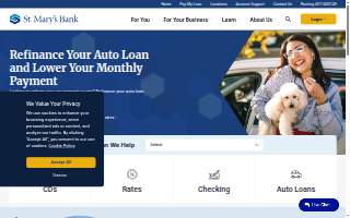 St Mary's Bank of Hampton website