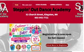 Steppin' Out Dance Academy website