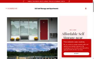 102 Self Storage website