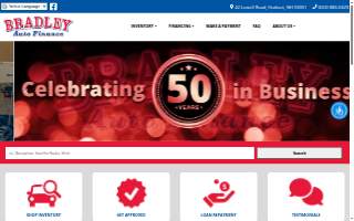 Bradley Auto Finance website