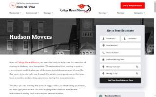 College Bound Movers of Hudson website