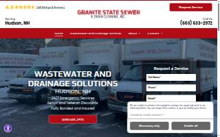 Granite State Sewer & Drain Cleaning of Hudson website