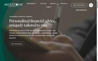 Milestone Financial Planning, LLC website