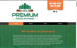 Premium Fence Systems of Hudson website