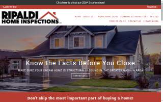 Ripaldi Home Inspections website