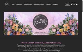 603 Floristry website