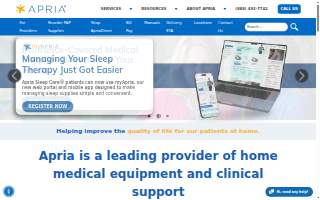 Apria Healthcare of Keene website