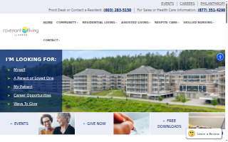 Covenant Living of Keene website