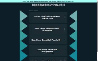 Dog Gone Beautiful Pet Styling website