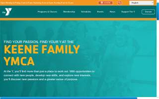 Keene Family YMCA website