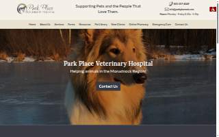 Park Place Veterinary Hospital website