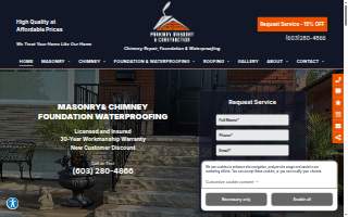 Parkway Masonry&Construction, Chimney repairs, Foundation Waterproofing of Keene website