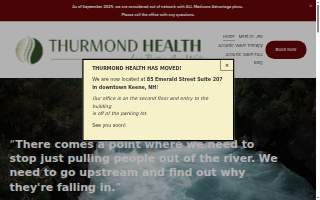 Thurmond Health website