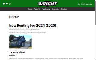Wright Rent website
