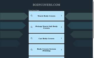 Body Covers website