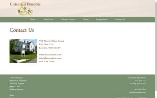 Chisholm Persson & Ball, PC website