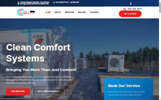 Clean Comfort Systems website