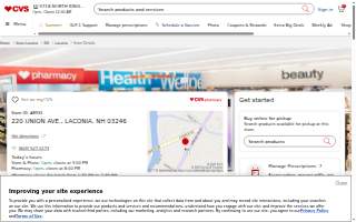 CVS Pharmacy of Laconia website