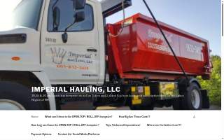 Imperial Hauling, LLC website