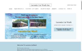 Laconia Car Wash website
