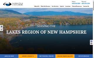 Laconia Eye & Laser Center website