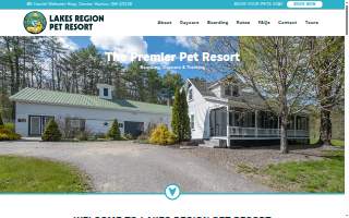 Lakes Region Pet Resort website