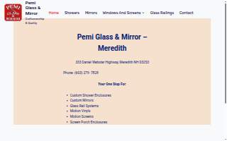 Pemi Glass & Mirror website