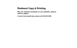 Piedmont Print and Frame website