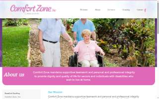 Comfort Zone website