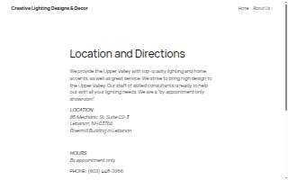 Creative Lighting Designs website