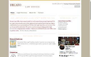 Decato Law Office website