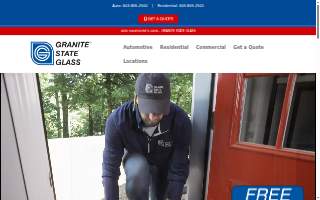 Granite State Glass of Lebanon website